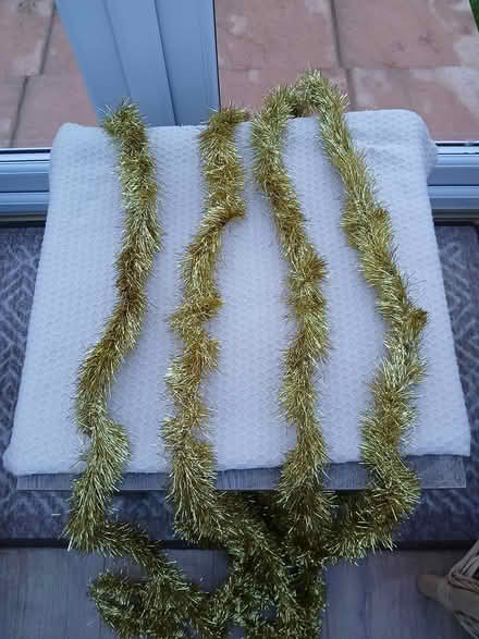 Photo of free 4 x gold tinsel (Wallisdown BH12) #1