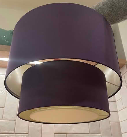 Photo of free Purple fabric lampshade (OX4, church cowley) #1