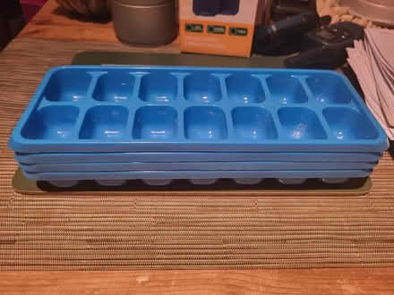 Photo of free Plastic cups & cultery, 8 ice cube trays, glass bowl (Round Green LU3) #4