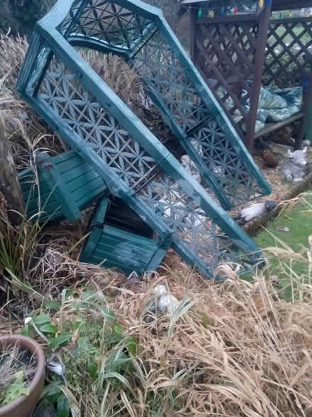 Photo of free Green Plastic Garden Arch With Two Planters (Culgaith CA10) #1