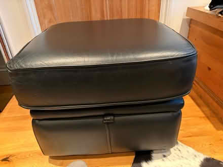 Photo of free Leather Footsool Black (Brixton Hill SW2) #1