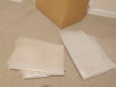 Photo of free Box full of large heavy duty polythene sheets (Putnoe MK41) #1