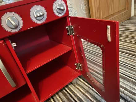 Photo of free Red children’s play kitchen with accessories (Writtle CM1) #3