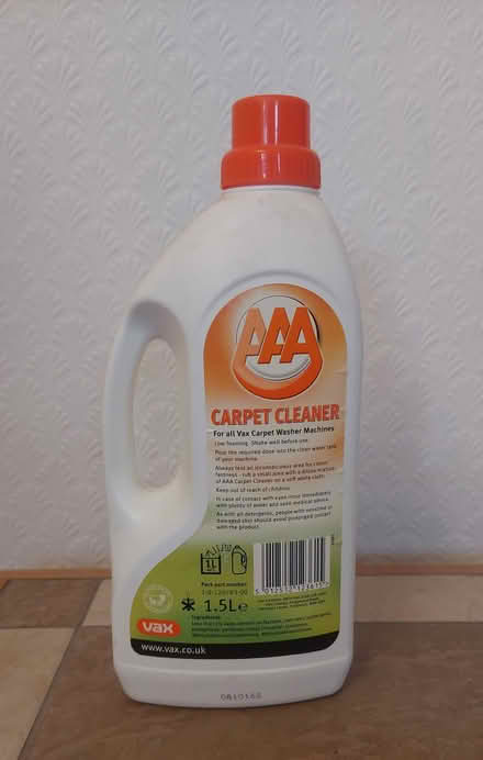 Photo of free Vax Carpet Cleaner shampoo 1.5l (GU51) #2