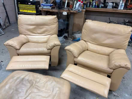 Photo of free Natuzzi Leather Recliner Chairs (M1 near Balbriggan) #3