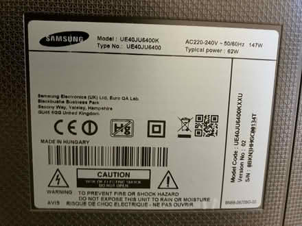 Photo of free 40” TV (with fault see photos) (Wellington TF1) #3