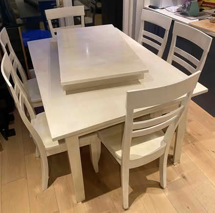 Photo of free Solid oak extendable table & chairs (Booterstown) #4