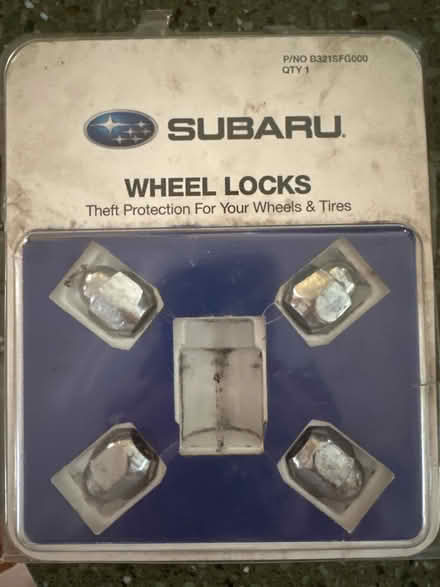 Photo of free Subaru wheel locks (Watertown, MA) #1