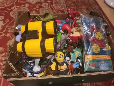 Photo of free Box of small toys (Round Green LU3) #4