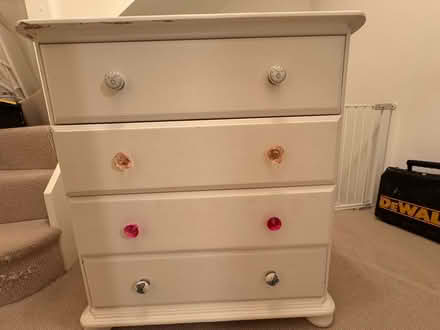 Photo of free drawers old pine painted over (BR1) #1