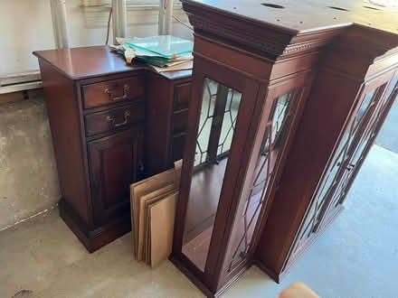 Photo of free Mahogony dining room hutch (West Groton, near Town Forest) #3