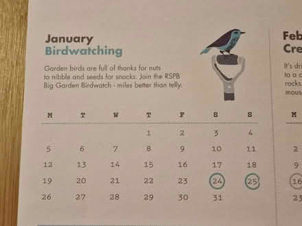 Photo of free RSPB Calendar (Barton/Headington, OX3) #2