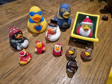 Photo of free Assorted Christmas rubber ducks (Barnes) #1