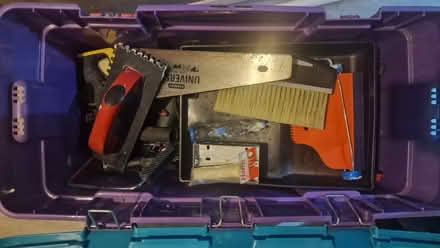 Photo of free Curver box and contents (tools etc.) (Loughton IG10) #1