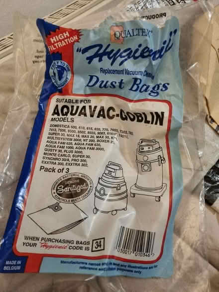 Photo of free 1 x Aquavac-goblin vacuum bag (HA0) #1