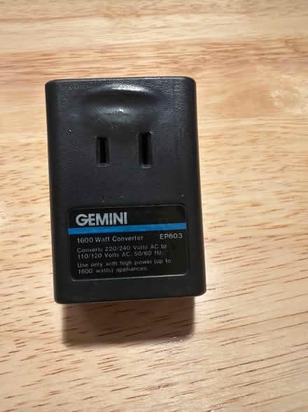 Photo of free 220V to 110V Converter (Near Wootton High School) #2