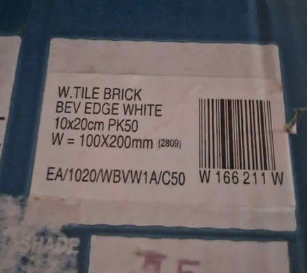 Photo of free White tiles 1.8 boxes (Loughton IG10) #2