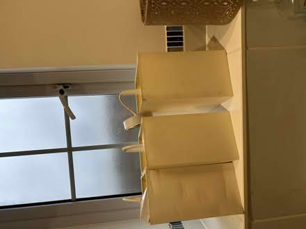 Photo of free Five lamp shades and four lamp fixtures (Caldecott OX14) #2