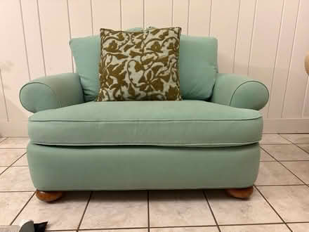 Photo of free Small settee with small tear (Hinsdale) #1