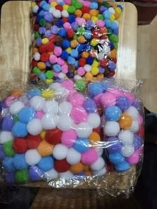 Photo of free 2 large bags of fuzzy balls in 2 different sizes [20871] #1
