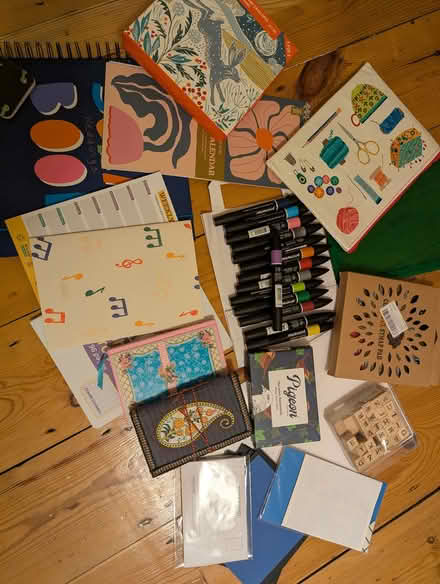 Photo of free Crafting materials, felt tips, cards, notebooks and more (Portslade by Sea BN3) #1