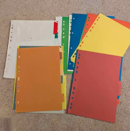 Photo of free File Dividers (Tredington GL20) #1