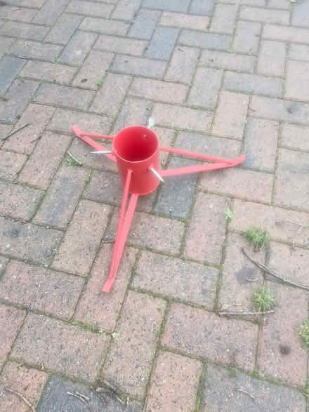 Photo of free Red Christmas tree stand (Coulsdon CR5) #1