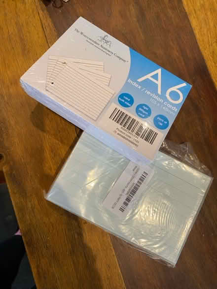 Photo of free Revision cards (Queens Park W10) #1