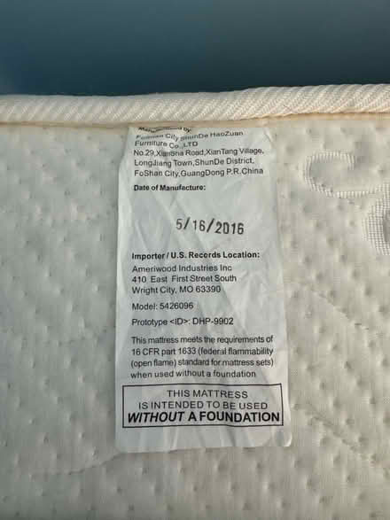 Photo of free Twin mattress (Forest Hills) #3