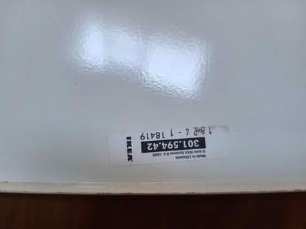 Photo of free IKEA White Metal Noticeboard (Bruntsfield EH10) #3