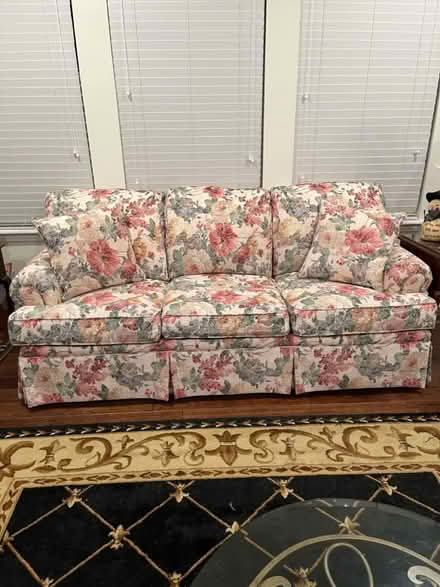 Photo of free floral sofa (Parker) #3