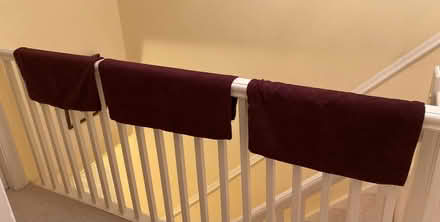 Photo of free 5 Sofa cushion covers - purple, washable, good condition- Kids? Playroom? Classroom? Pets? (Bilton CV22) #1