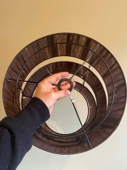 Photo of free Brown ribbon tiered shade (Queens Park W10) #4