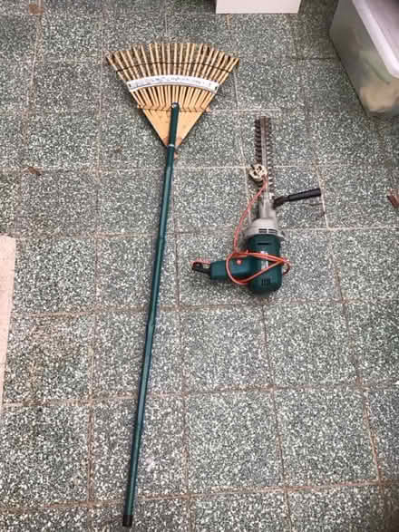 Photo of free Electric hedge cutter and lawn rake (Garden City OX5) #1