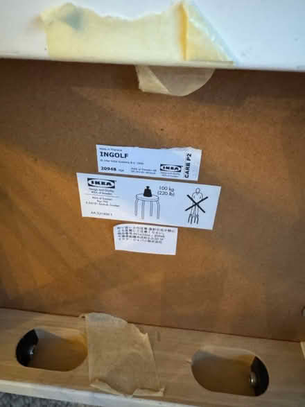 Photo of free Small wooden stool, side table (HG3) #4