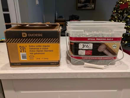 Photo of free 3-1/2" galv spiral framing nails (Hazeldean/Castlefrank area) #1