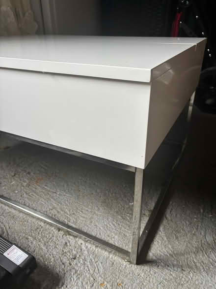 Photo of free White Coffee Table (inc storage) (Braintree CM7) #2