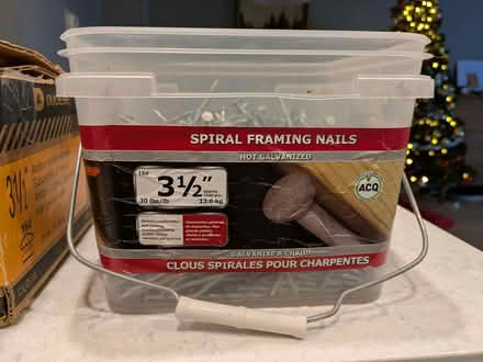 Photo of free 3-1/2" galv spiral framing nails (Hazeldean/Castlefrank area) #4