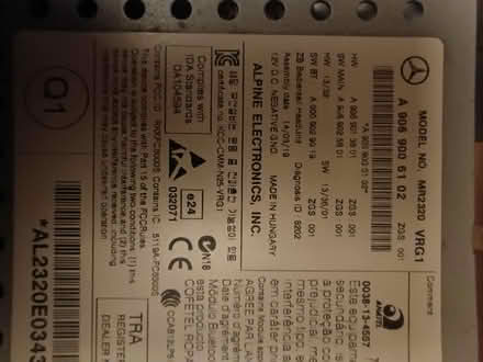 Photo of free Radio from Mercedes Sprinter van 2014 (Hayling Island PO11) #2