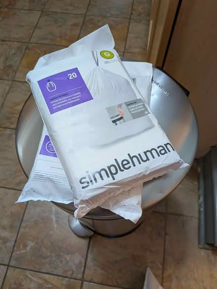 Photo of free Simplehuman trash can + bags (Manor Park, Washington, DC) #2