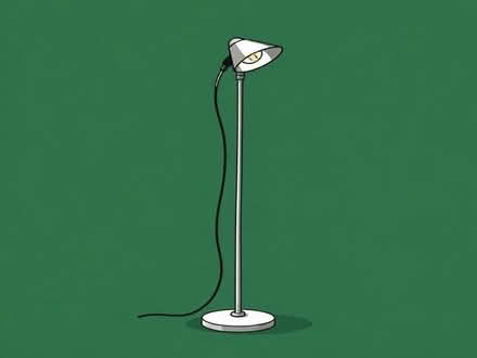 Photo of free A black metal floor lamp (Rise Park NG5) #1