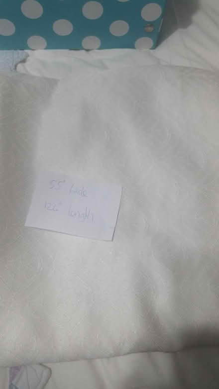 Photo of free WHITE LONG table cloths (southey green S5) #2