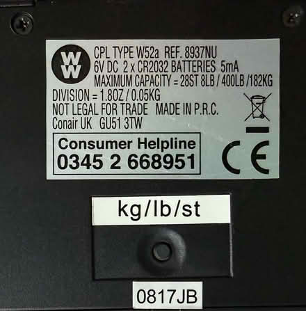 Photo of free Bathroom Weighing Scales (Denby DE5) #4