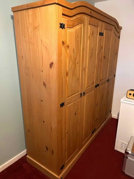 Photo of free 4 door wardrobe (Redditch, Worcestershire B98) #1