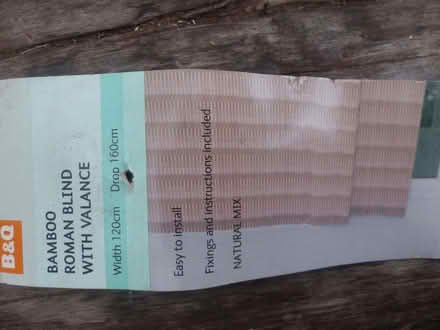 Photo of free Bamboo roman blind W120cm x H160cm (Stirling FK8) #1