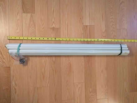 Photo of free 2 white roller blinds & bracket (Old Barrhaven) #1