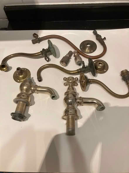 Photo of free Old brass light fittings and taps (Cotham BS6) #1