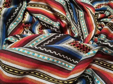 Photo of free 4 metres of striped fabric with woven-in designs (West Croydon CR0) #2