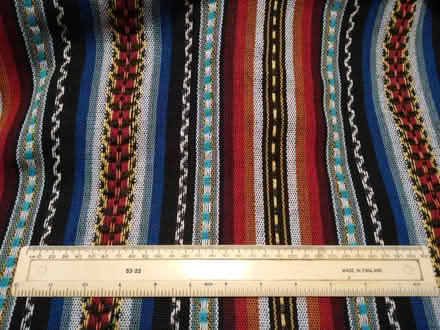 Photo of free 4 metres of striped fabric with woven-in designs (West Croydon CR0) #1