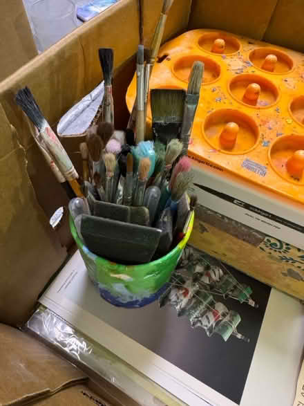 Photo of free Art de-stash mixed media supplies (Upper Chichester, PA) #1